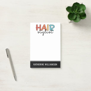 Bloco De Notas Presente de Hairdresser de Lista de Cabelos Person