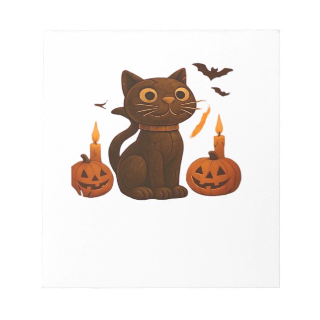 Bloco De Notas Presente de Halloween de Camisa Oversized Creeper  (Frente)