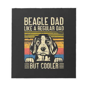 Bloco De Notas Presente de Natal Pai de Cachorro Beagle