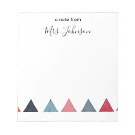 Bloco De Notas Presente de Professora Personalizado Minúsculo e M