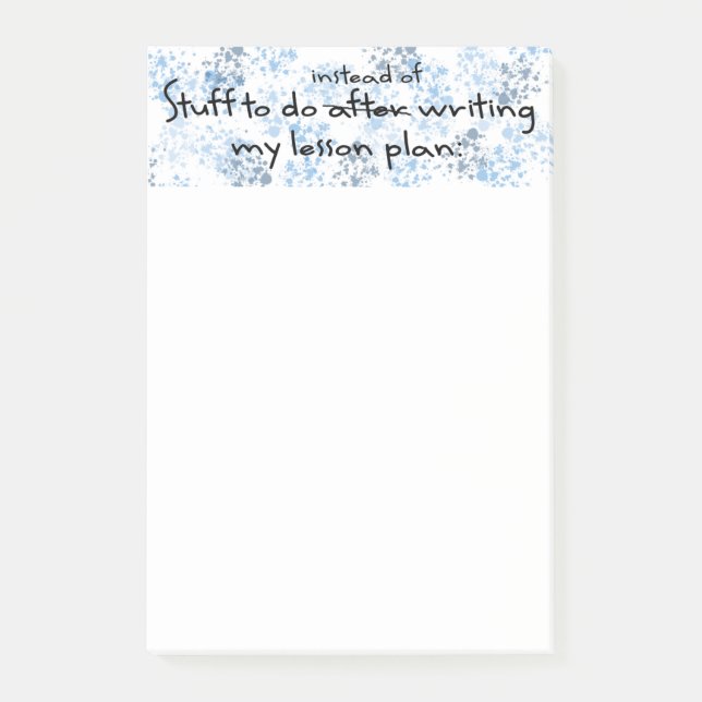 Bloco De Notas Presente engraçado do professor (Frente)