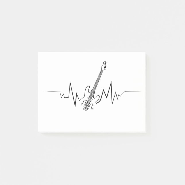 Bloco De Notas Presente Legal para Guitaristas com Pulso Elétrico (Frente)