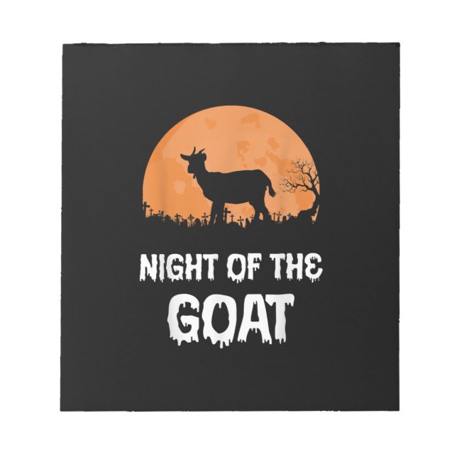 Bloco De Notas Presente na fantasia de Halloween Goat (Frente)