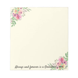 Bloco De Notas Presente para a vovó Notepad, sua avó de texto