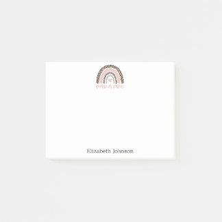 Bloco De Notas Presente Paraprofissional Para Pro Arco-Íris