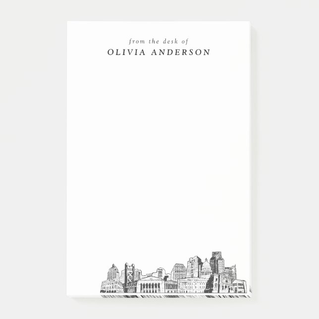 Bloco De Notas Presente Profissional Moderno de Sacramento Person (Frente)