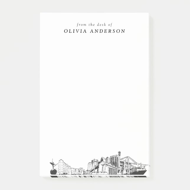 Bloco De Notas Presente Profissional Moderno em Jacksonville Pers (Frente)