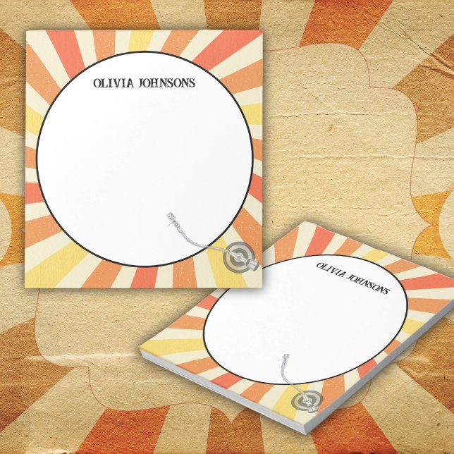Bloco De Notas Presente Retro Vinyl para Agradecimento de Profess (Criador carregado)