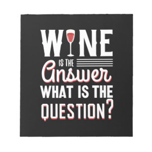 Bloco De Notas Presente Xmas   O Vinho É A Resposta