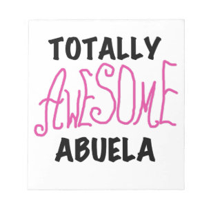 Bloco De Notas Presentes de Abuela Totalmente Incríveis Rosa