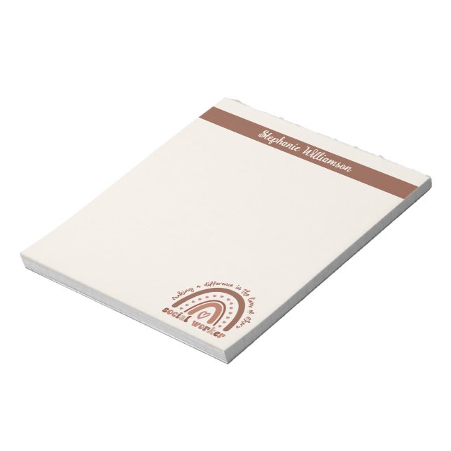 Bloco De Notas Presentes de Graduação Personalizados de Apreciaçã (Invertido)