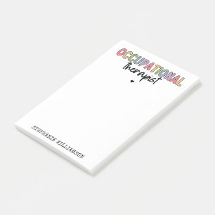 Bloco De Notas Presentes de OT Terapêutica Ocupacional Personaliz