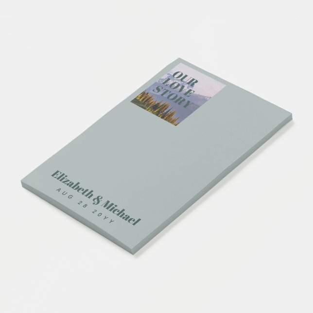 Bloco De Notas Presentes FOTOGRÁFICOS para os recém-casados - NOS (Inclinado)