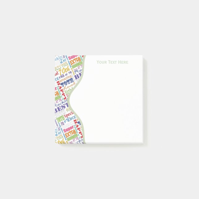 Bloco De Notas Presentes personalizados de Festa de aniversário e (Frente)