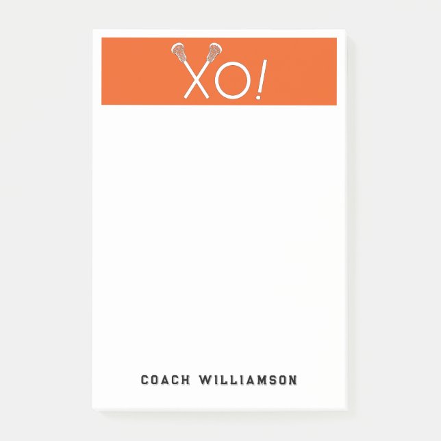 Bloco De Notas Presentes personalizados de Lacrosse (Frente)