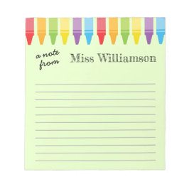 Bloco De Notas Presentes personalizados de reconhecimento de prof