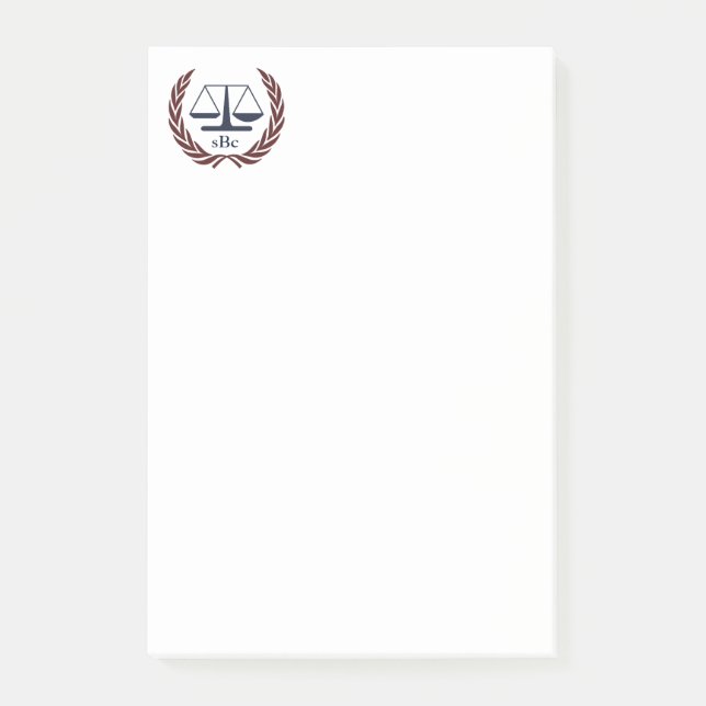 Bloco De Notas Presentes personalizados do advogado (Frente)