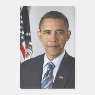 Bloco De Notas Presidente americano Barack Obama na Casa Branca