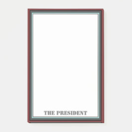 Bloco De Notas Presidente da empresa