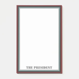 Bloco De Notas Presidente da empresa