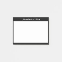 Bloco De Notas Preto branco minimalista moderno