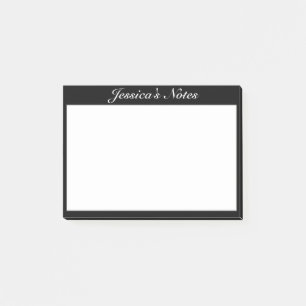 Bloco De Notas Preto branco minimalista moderno