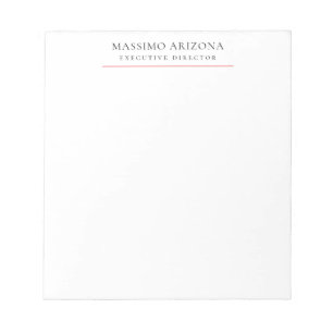 Bloco De Notas Preto Branco Minimalista Simples Plano