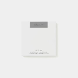 Bloco De Notas Preto & cinza simples minimalistas modernos do