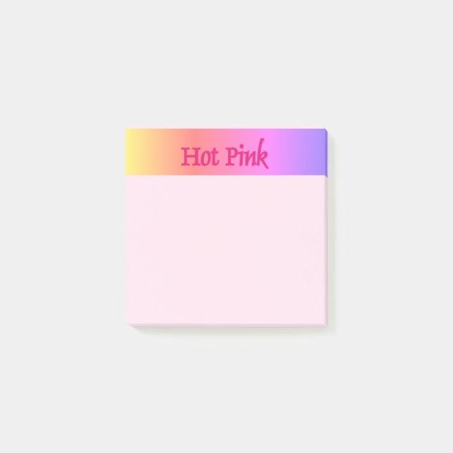 Bloco De Notas Preto cor-de-rosa inverso (Frente)
