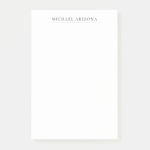Bloco De Notas Preto e Branco Minimalista Simples Moderno