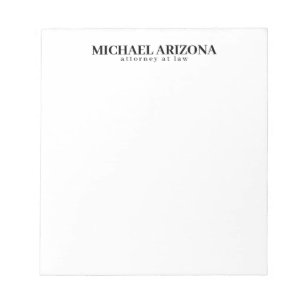 Bloco De Notas Preto e Branco Minimalista Simples Simples