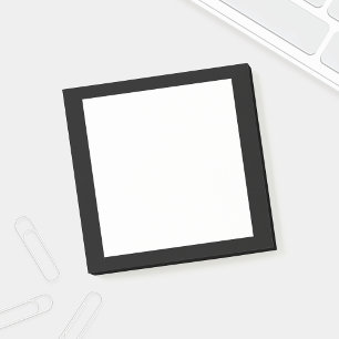 Bloco De Notas Preto e branco vazio