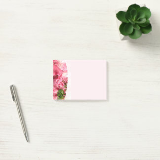 Bloco De Notas Pretty Pink Flower Post-It Notes