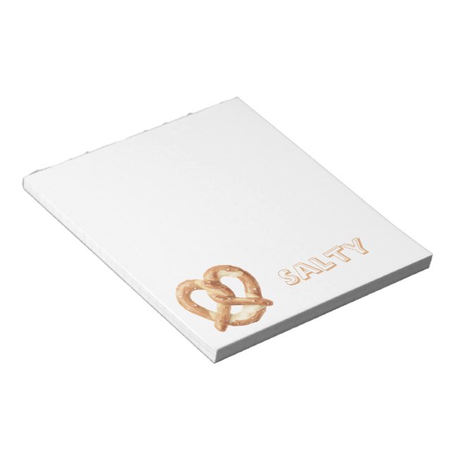 Bloco De Notas Pretzel Salgado   (Inclinado)