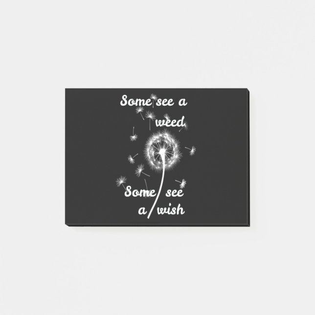 Bloco De Notas primavera/alguns vejam uma erva. Alguns vejam um d (Frente)