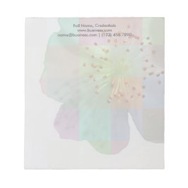 Bloco De Notas Primavera Blossom Colorido de Arte Geométrica Bela