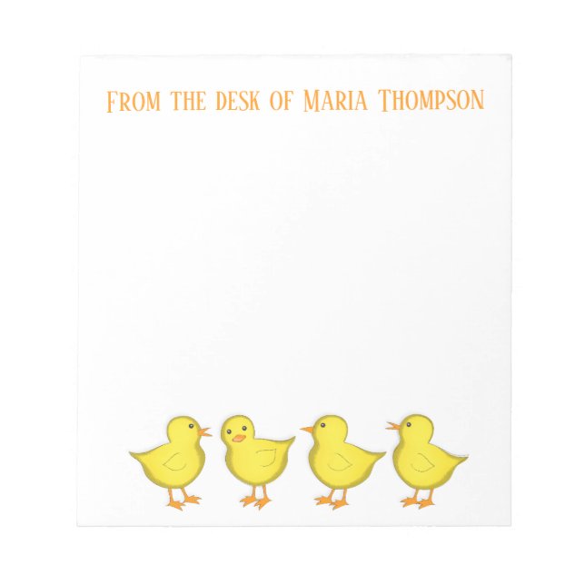 Bloco De Notas Primavera de Chicken Scratch Chics (Frente)