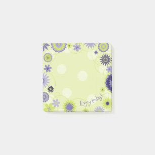 Bloco De Notas Primavera Floral Bonito Personalizado Verde