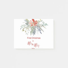 Bloco De Notas Primeiro Natal Juntos como Sr. e Sra.