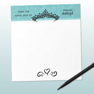 Bloco De Notas Princesa Tiara em Blue Royal Desk