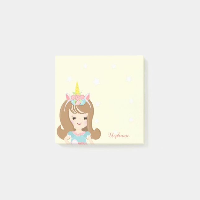 Bloco De Notas Princesa Unicorn (Frente)