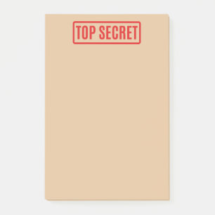 Bloco De Notas Principais Notas de Posto Secreto