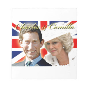 Bloco De Notas Príncipe Carlos & HRH Duquesa Cornwall