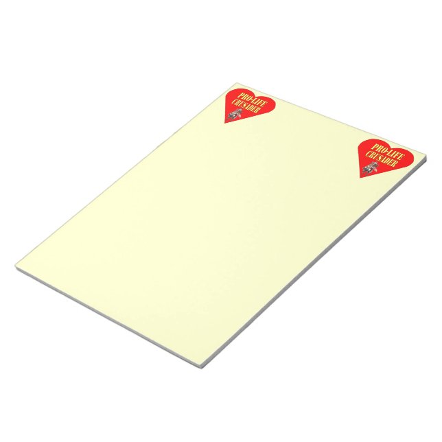 BLOCO DE NOTAS PRO LIFE CRUSADER (Inclinado)