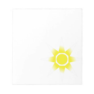 Bloco De Notas Produto Sun magico branco amarelo