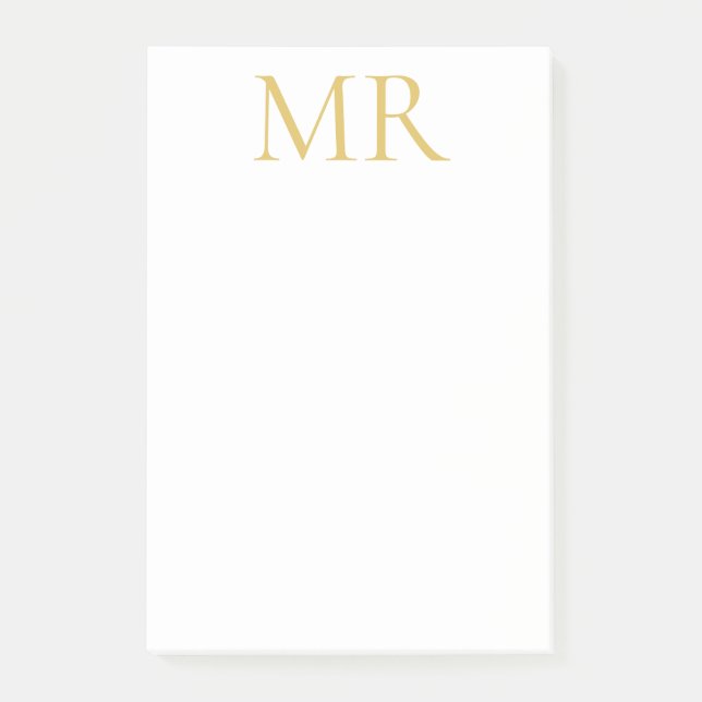 Bloco De Notas Professional Classical Monogram Minimalist Plain (Frente)