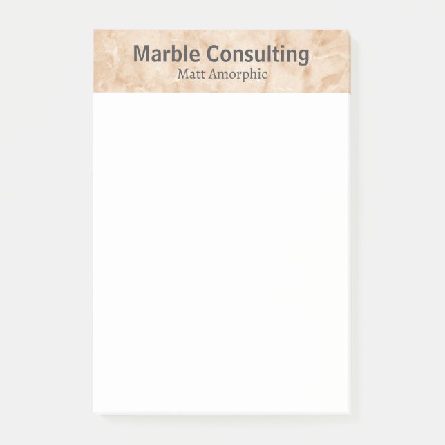 Bloco De Notas Professional Geologic Consulting Marble (Frente)