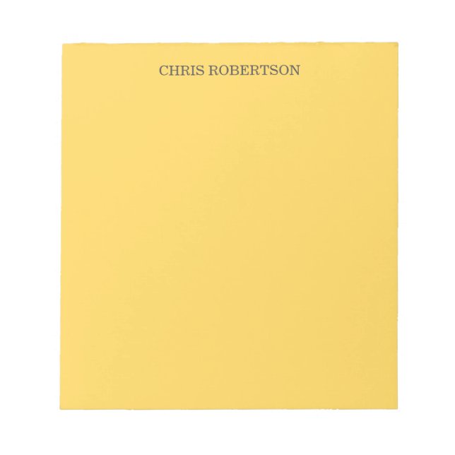 Bloco De Notas Professional Modern Elegant Simple (Frente)