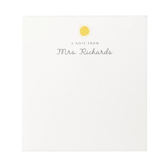 Bloco De Notas professor (Frente)