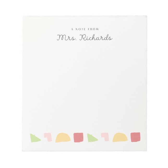 Bloco De Notas professor (Frente)